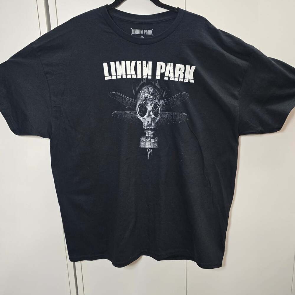 Linkin Park Gas Mask T Shirt 2XL Black Graphic Tee